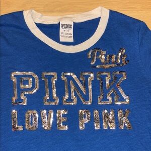 Blue Kids Shirt with Sequin Detail